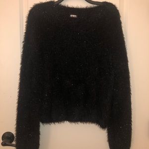 Fuzzy black sweater